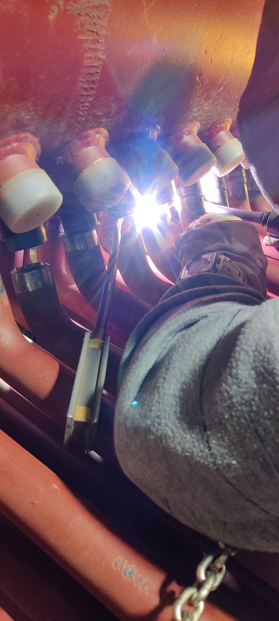 TIG welding with restricted access